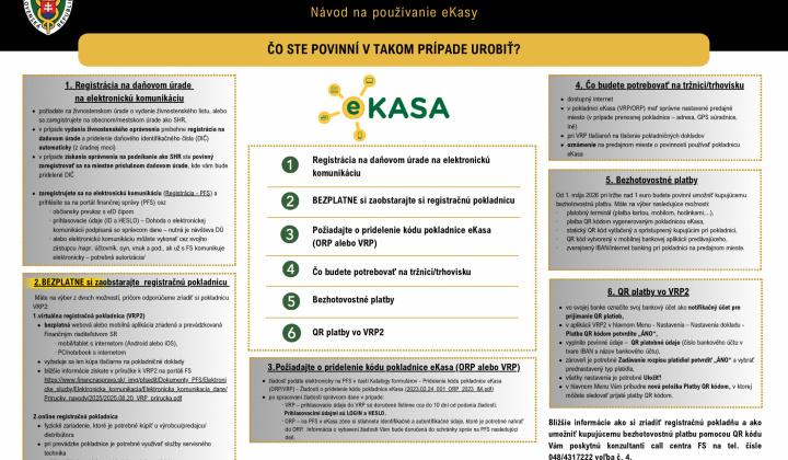 1. fotografia fotogalérie Aktuality / Zmena pravidiel pre virtuálne registračné pokladnice - foto