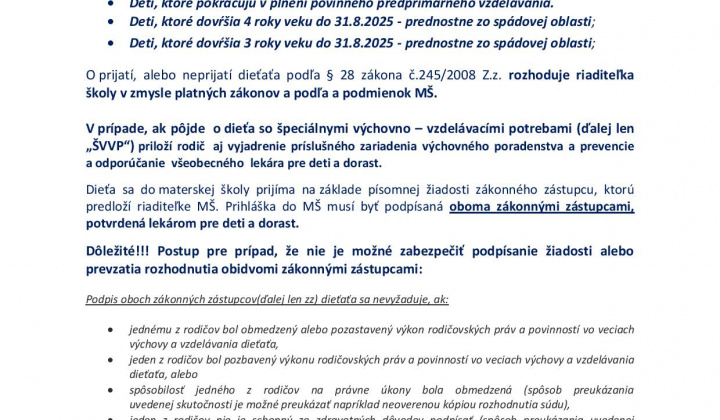 2. fotografia fotogalérie Aktuality / Zápis do MŠ 2025-2026 - foto