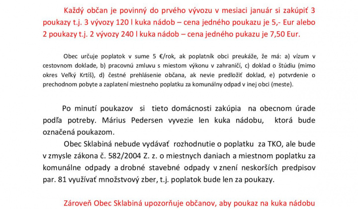 12. fotografia fotogalérie Odvoz odpadu / Odpadové hospodárstvo - foto
