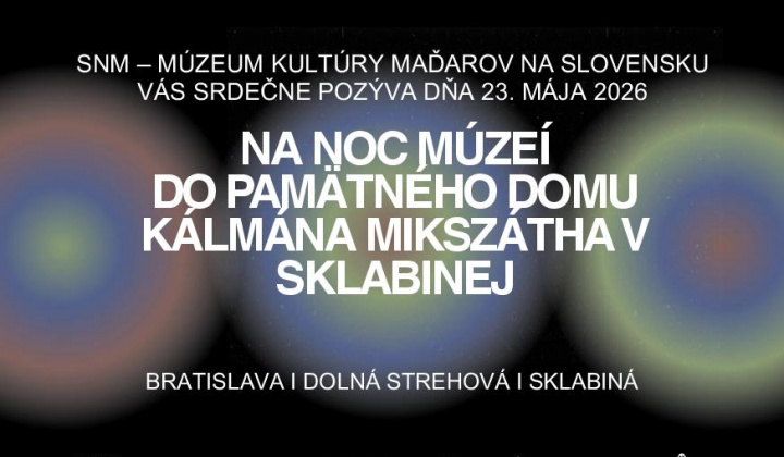 Fotka - Pozvánka Noc múzeí v Pamätnom dome Kálmána Mikszátha